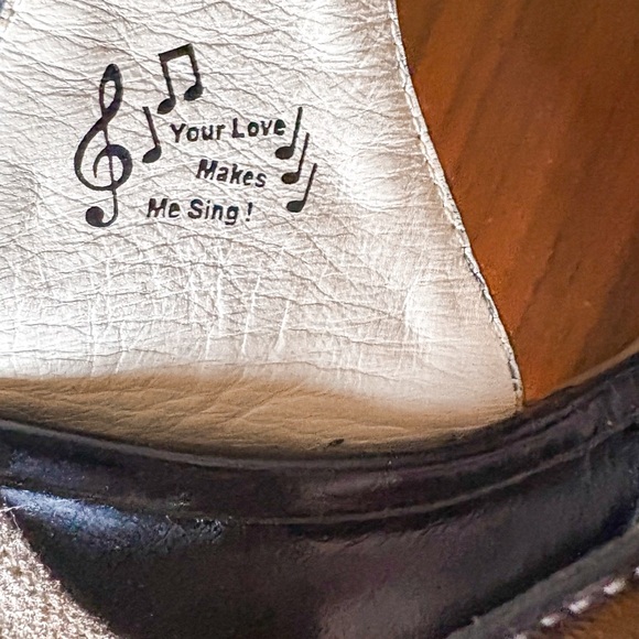 John Fluevog black Operetta Faustina women's size 7 strappy sandal - Picture 3 of 10